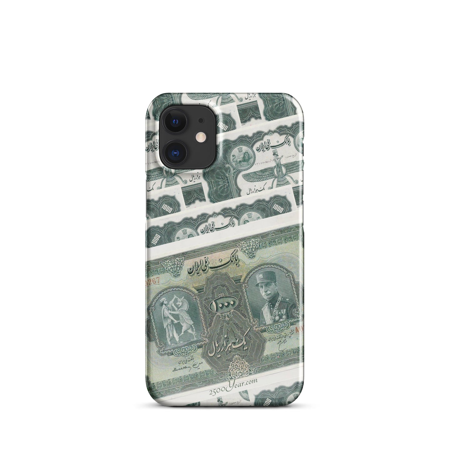 Reza Shah 1000 Rial Banknote Design case for iPhone®