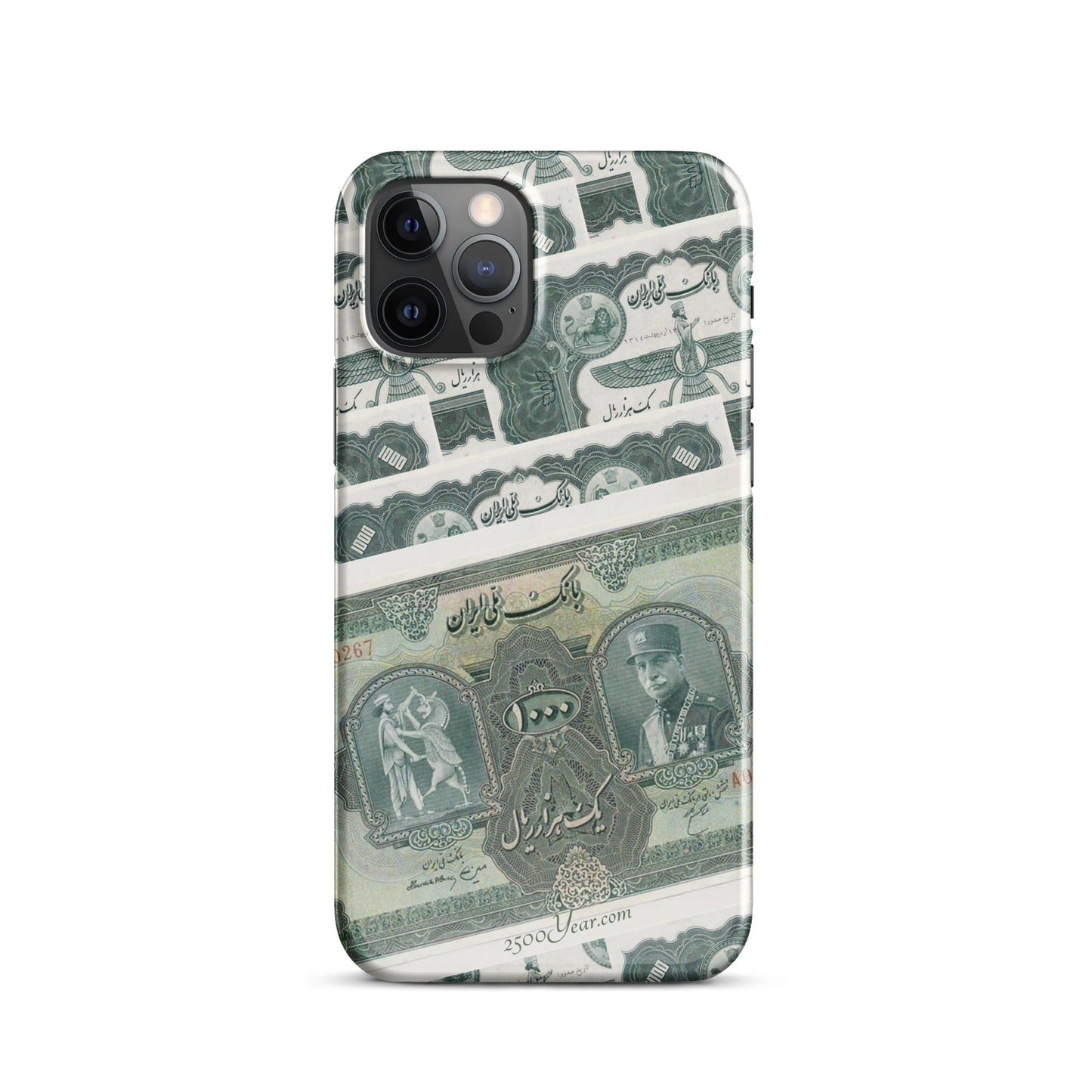 Reza Shah 1000 Rial Banknote Design case for iPhone®