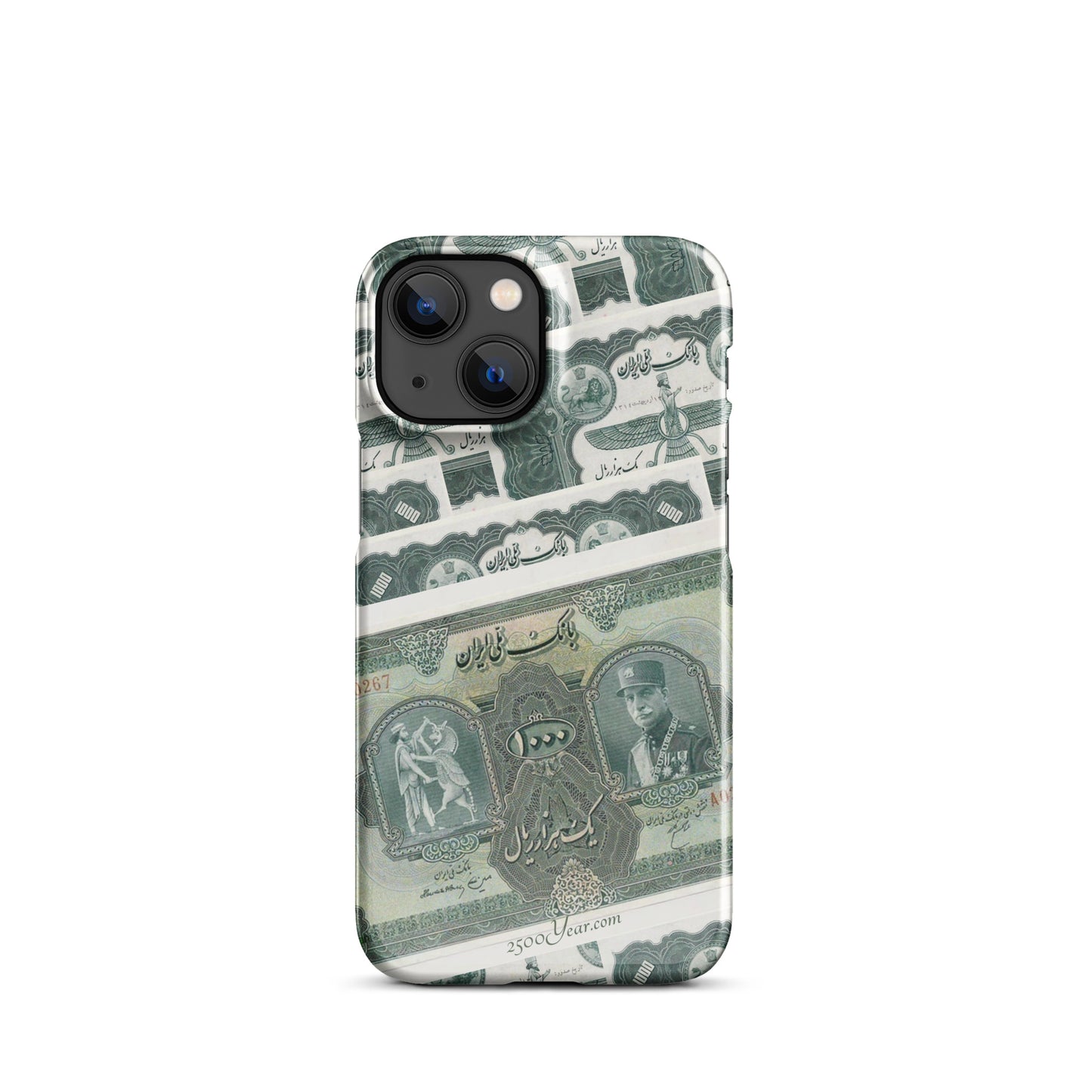 Reza Shah 1000 Rial Banknote Design case for iPhone®