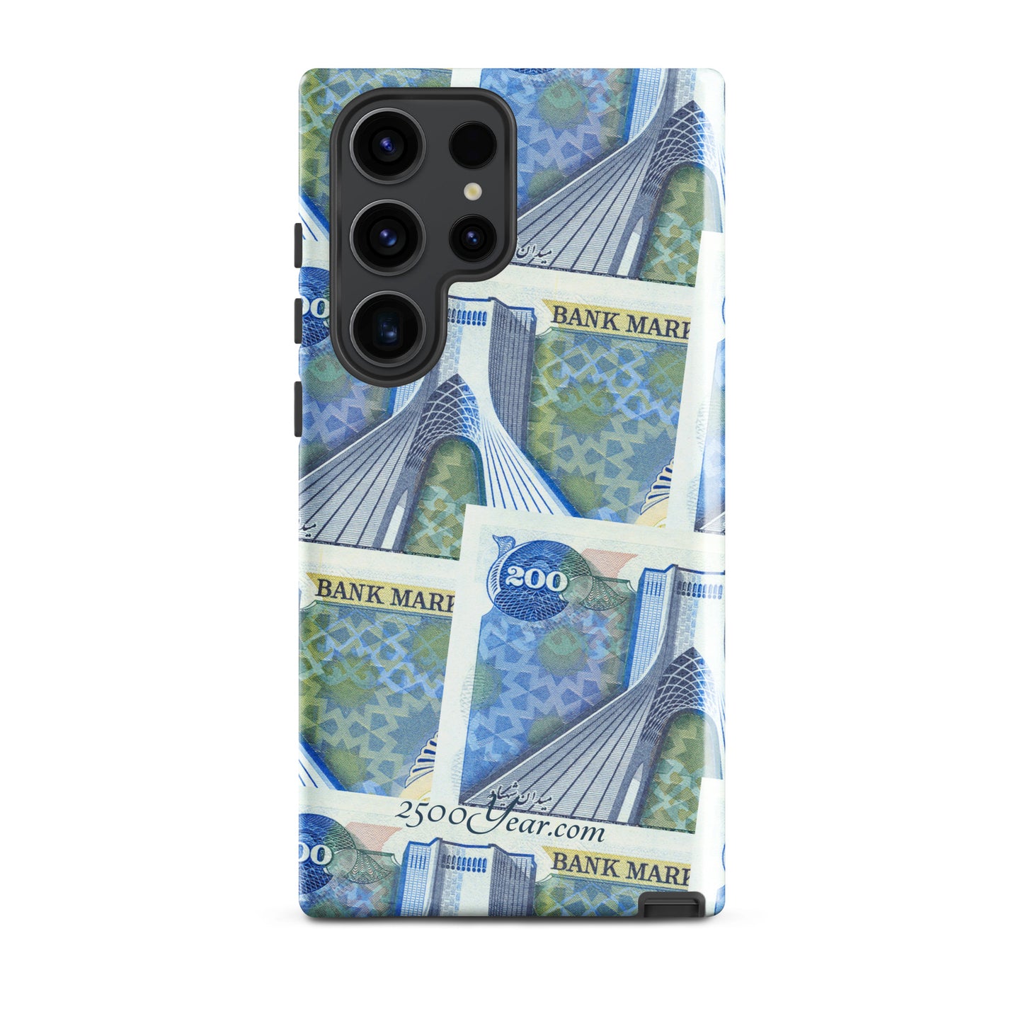 200 Toman Iran Pahlavi Banknote Design case for Samsung®